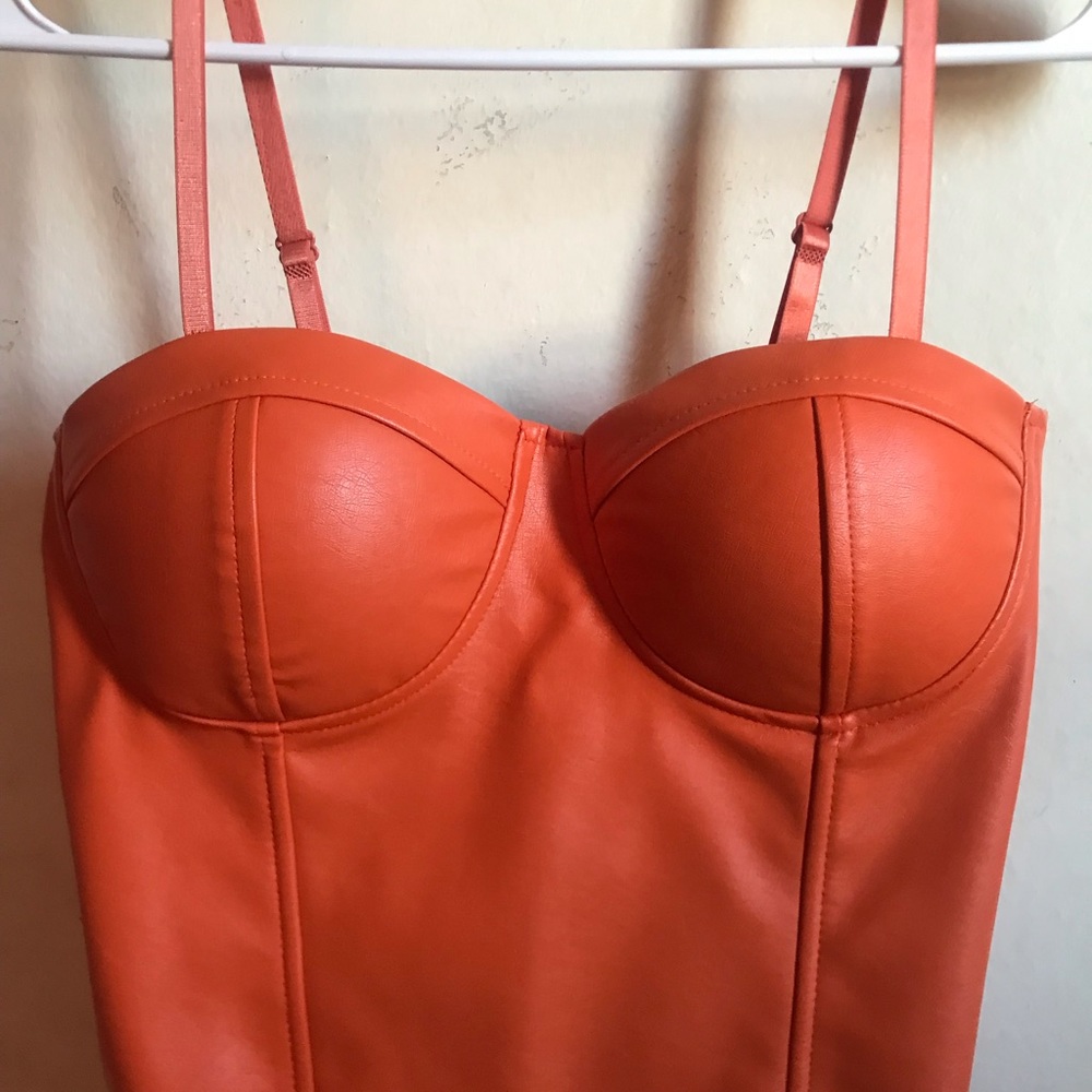 Say What Faux Leather Bodysuit.💃